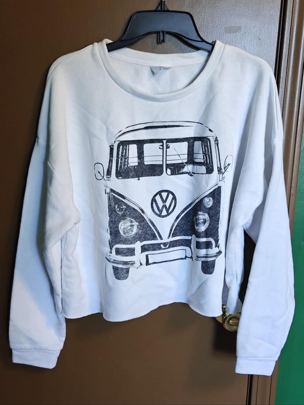 Volkswagen Bus Graphic Cropped Sweatshirt - XL
